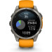 Garmin Fenix 8 47 mm AMOLED Sapphire Titanium Orange Graphite Garmin Fenix 8 47 mm AMOLED Sapphire Titanium Orange Graphite