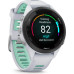Garmin Forerunner 265S Black Bezel with Whitestone Case and Whitestone/Neo Tropic Silicone Band