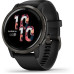Garmin Venu 2 Slate Stainless Steel Bezel with Black Case and Silicone Band
