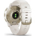 Garmin Venu 2 Plus Cream Gold Stainless Steel Bezel with Ivory Case and Silicone Band