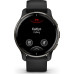 Garmin Venu 2 Plus Slate Stainless Steel Bezel with Black Case and Silicone Band