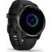 Garmin Venu 2 Plus Slate Stainless Steel Bezel with Black Case and Silicone Band