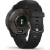 Garmin Venu 2 Plus Slate Stainless Steel Bezel with Black Case and Silicone Band