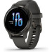 Garmin Venu 2S Slate Stainless Steel Bezel with Graphite Case and Silicone Band
