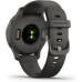 Garmin Venu 2S Slate Stainless Steel Bezel with Graphite Case and Silicone Band