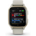 Garmin Venu Sq 2 Music Edition Cream Gold Aluminium Bezel with French Grey Case and Silicone Band