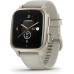 Garmin Venu Sq 2 Music Edition Cream Gold Aluminium Bezel with French Grey Case and Silicone Band