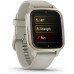 Garmin Venu Sq 2 Music Edition Cream Gold Aluminium Bezel with French Grey Case and Silicone Band