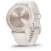 Garmin vívomove Sport Ivory Case and Silicone Band with Peach Gold Accents