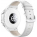 Huawei Watch GT 3 Pro 43mm Silver Bazel White Ceramic Case With White Leather Strap