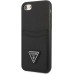 Guess Saffiano Double Card Zadní Kryt pro iPhone iPhone 7 / 8 / SE (2020) / SE (2022) Black