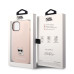 Karl Lagerfeld Liquid Silicone Choupette Zadní Kryt pro iPhone 14 Plus Pink