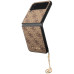 Guess 4G Charms Zadní Kryt pro Samsung Galaxy Z Flip4 Brown