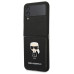 Karl Lagerfeld PU Saffiano Ikonik Kryt pro Samsung Galaxy Z Flip4 Black