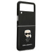 Karl Lagerfeld PU Saffiano Ikonik Kryt pro Samsung Galaxy Z Flip4 Black