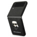 Karl Lagerfeld PU Saffiano Ikonik Kryt pro Samsung Galaxy Z Flip4 Black