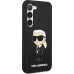 Karl Lagerfeld Liquid Silicone Ikonik NFT Zadní Kryt pro Samsung Galaxy S23+ Black