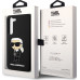 Karl Lagerfeld Liquid Silicone Ikonik NFT Zadní Kryt pro Samsung Galaxy S23+ Black