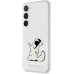 Karl Lagerfeld PC/TPU Choupette Eat Zadní Kryt pro Samsung Galaxy S23+ Transparent