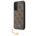 Guess 4G Charms Zadní Kryt pro Samsung Galaxy A34 5G Brown