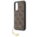 Guess 4G Charms Zadní Kryt pro Samsung Galaxy A34 5G Brown