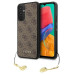 Guess 4G Charms Zadní Kryt pro Samsung Galaxy A34 5G Brown