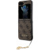 Guess 4G Charms Zadní Kryt pro Samsung Galaxy Z Flip5 Brown