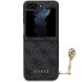 Guess 4G Charms Zadní Kryt pro Samsung Galaxy Z Flip5 Grey