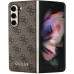 Guess 4G Charms Zadní Kryt pro Samsung Galaxy Z Fold5 Brown