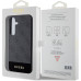 Guess PU 4G Stripe Zadní Kryt pro Samsung Galaxy S24+ Grey