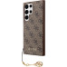 Guess 4G Charms Zadní Kryt pro Samsung Galaxy S24 Ultra Brown