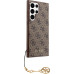 Guess 4G Charms Zadní Kryt pro Samsung Galaxy S24 Ultra Brown