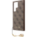 Guess 4G Charms Zadní Kryt pro Samsung Galaxy S24 Ultra Brown