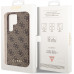 Guess 4G Charms Zadní Kryt pro Samsung Galaxy S24 Ultra Brown