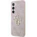 Guess PU 4G Metal Logo Zadní Kryt pro Samsung Galaxy A55 5G Pink