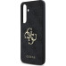Guess PU 4G Metal Logo Zadní Kryt pro Samsung Galaxy S24 FE Grey