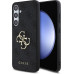 Guess PU 4G Metal Logo Zadní Kryt pro Samsung Galaxy S24 FE Grey