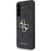 Guess PU 4G Metal Logo Zadní Kryt pro Samsung Galaxy A56 5G Grey