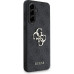 Guess PU 4G Metal Logo Zadní Kryt pro Samsung Galaxy A56 5G Grey
