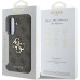 Guess PU 4G Metal Logo Zadní Kryt pro Samsung Galaxy A56 5G Brown