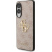 Guess PU 4G Metal Logo Zadní Kryt pro Samsung Galaxy S25 Edge Pink