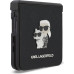 Karl Lagerfeld PU Saffiano Karl and Choupette Zadní Kryt pro Samsung Galaxy Z Flip8 Black