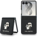 Karl Lagerfeld PU Saffiano Karl and Choupette Zadní Kryt pro Samsung Galaxy Z Flip8 Black