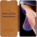 Nillkin Qin Book PRO Pouzdro pro Xiaomi Redmi Note 11 Pro / Redmi Note 11 Pro 5G / Redmi Note 12 Pro Brown