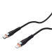 Nillkin Flowspeed Liquid Silicone Datový Kabel USB-C/Lightning 1,2m 27W Black