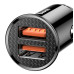 Baseus CCALL-YD01 Circular Dual USB QC3.0 Nabíječka do Auta 30W Black