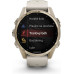 Garmin fenix 8 43mm AMOLED Sapphire Soft Gold with Fog Gray/Dark Sandstone Silicone Band