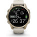 Garmin fenix 8 43mm AMOLED Sapphire Soft Gold with Fog Gray/Dark Sandstone Silicone Band