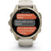 Garmin fenix 8 43mm AMOLED Sapphire Soft Gold with Fog Gray/Dark Sandstone Silicone Band