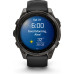 Garmin fenix 8 47mm AMOLED Sapphire Carbon Gray DLC Titanium with Black/Pebble Gray Silicone Band